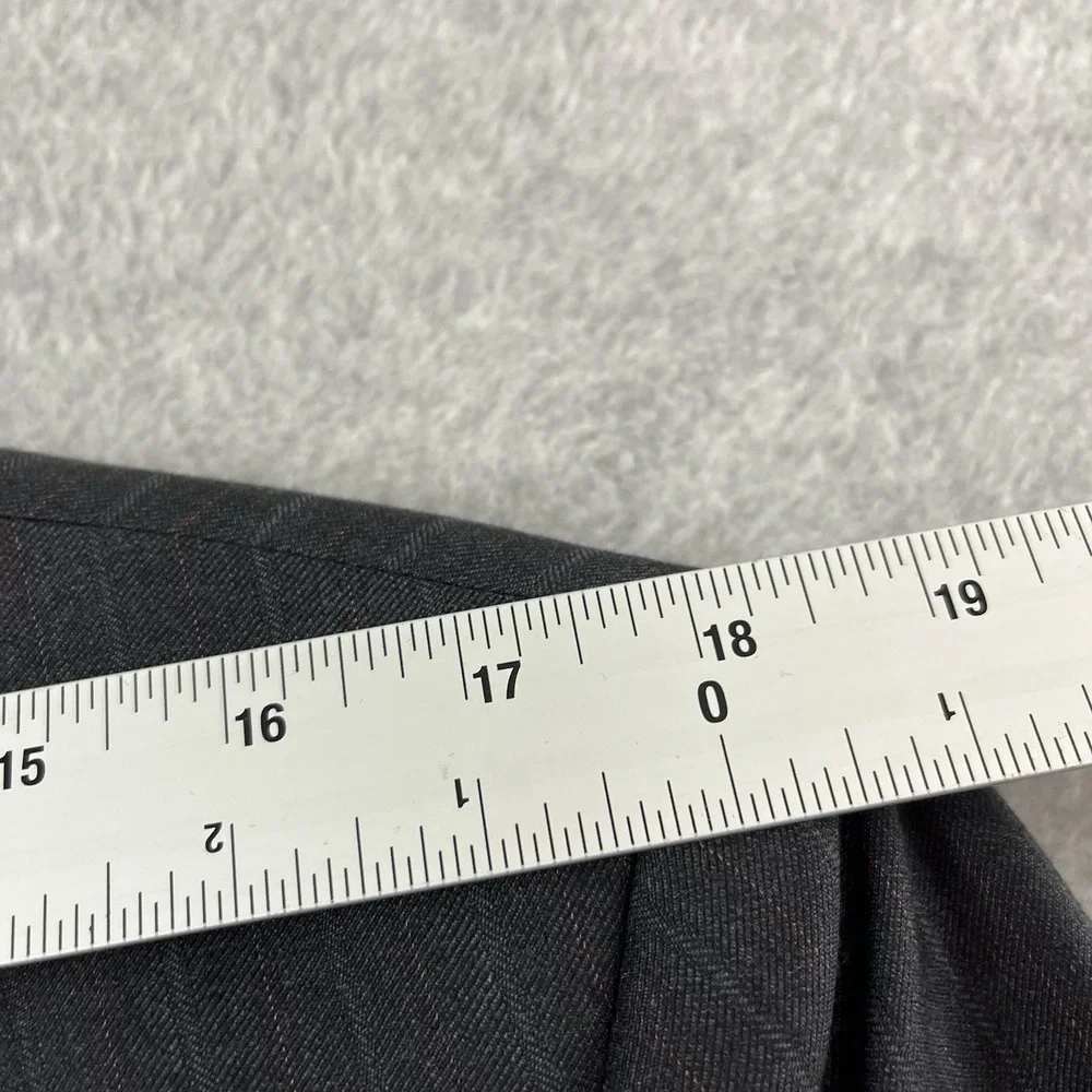 Banana Republic Pinstripe‎ Blazer Modern Slim Fit Men Gray Red Size 40R Wool